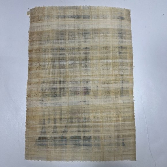 Egyptian Papyrus Akhenaten & The Aten Ritual , hand painted signed, 12” X 8.5” - Picture 3 of 3